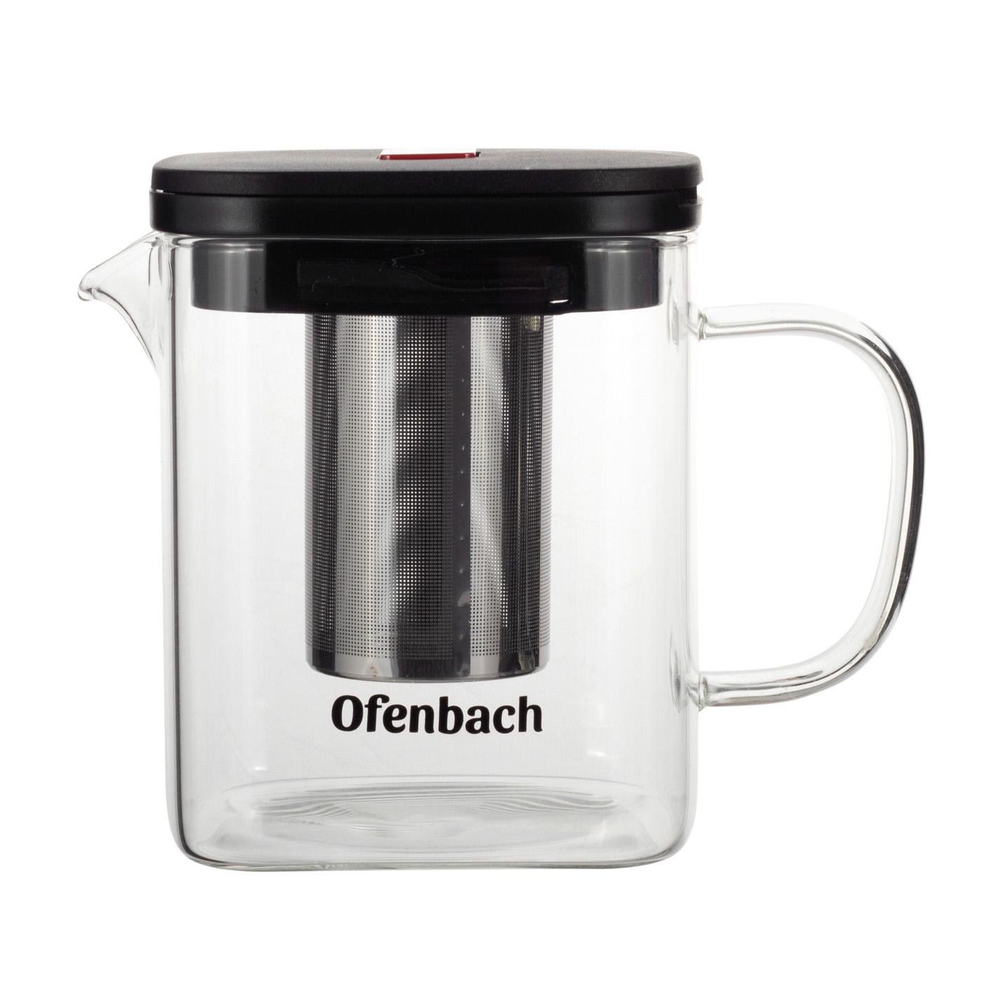 Заварочный чайник со съемным ситечком Ofenbach KM-100612М из термостойкого стекла 1000 мл Прозрачный (150-84-100612М) Заварочный чайник со съемным ситечком Ofenbach KM-100612М из термостойкого стекла 1000 мл Прозрачный (150-84-100612М)
