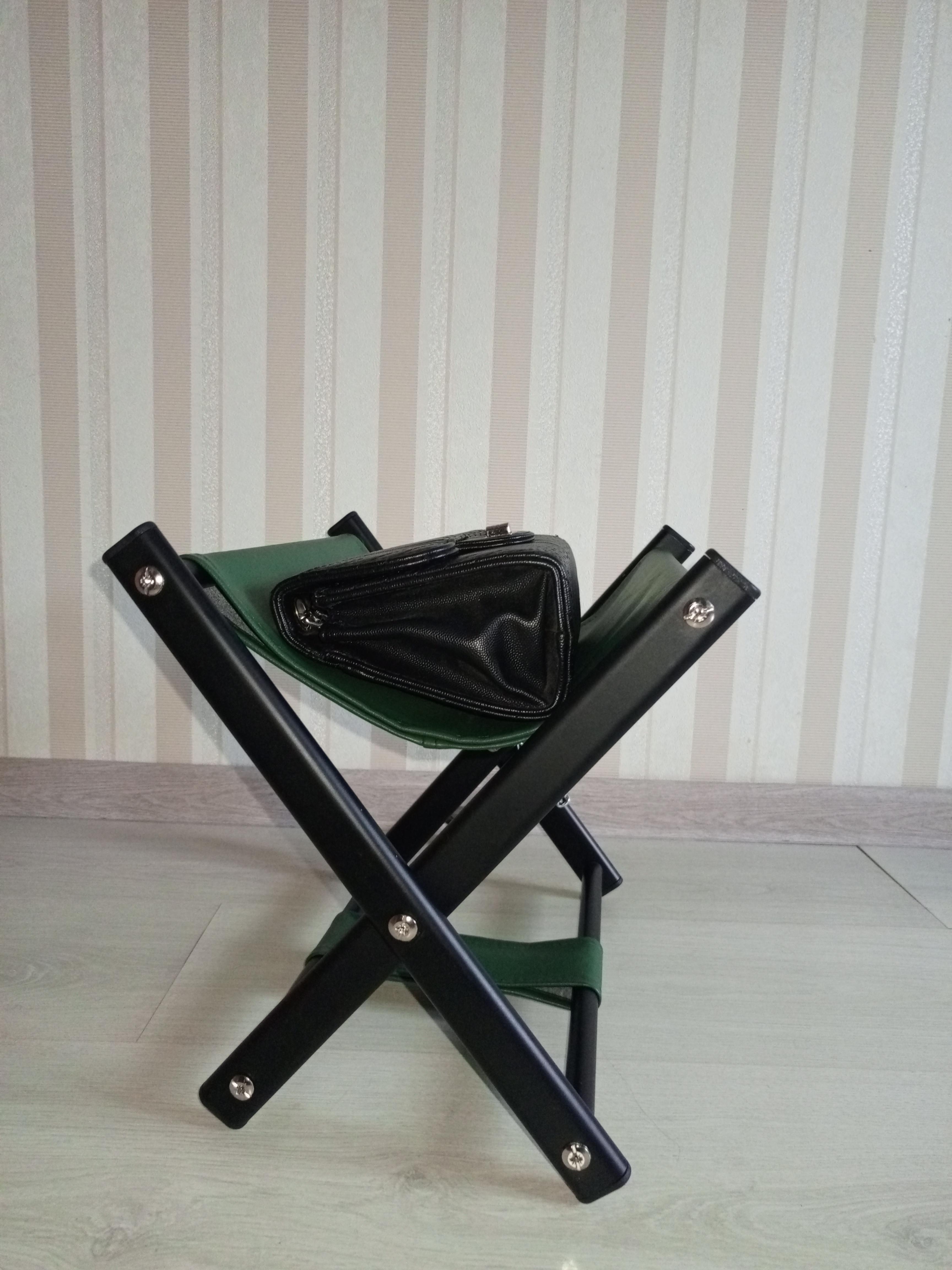 Підставка для сумки висота 31 см Зелений/Чорний - фото 2 Підставка для сумки висота 31 см Зелений/Чорний - фото 2