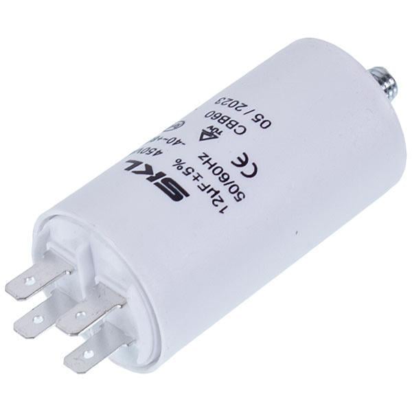 Конденсатор пусковой 12uF 450V CAP520UN для стиральных машин 400/MS402/WA3004T (00000005987)