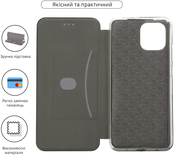 Чехол-книга G-Case для Xiaomi Redmi A1 Black - фото 3