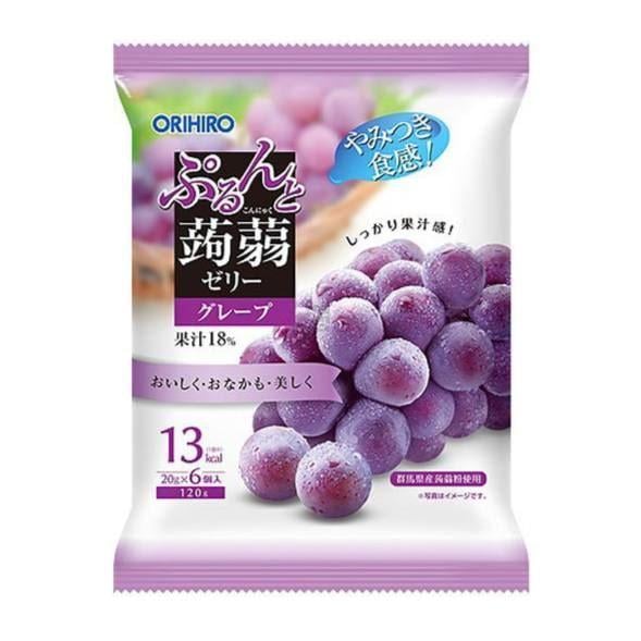Конняку-желе Orihiro Purunto Konjac Jelly низкокалорийное виноград 120 г (2837476166)