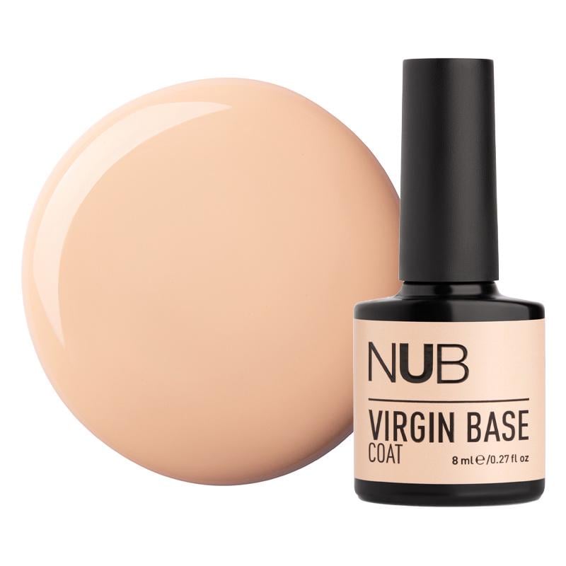 База камуфлююча каучукова для гель-лаку NUB Virgin Base Coat 8 мл 10 Бежевий крем (90040855)