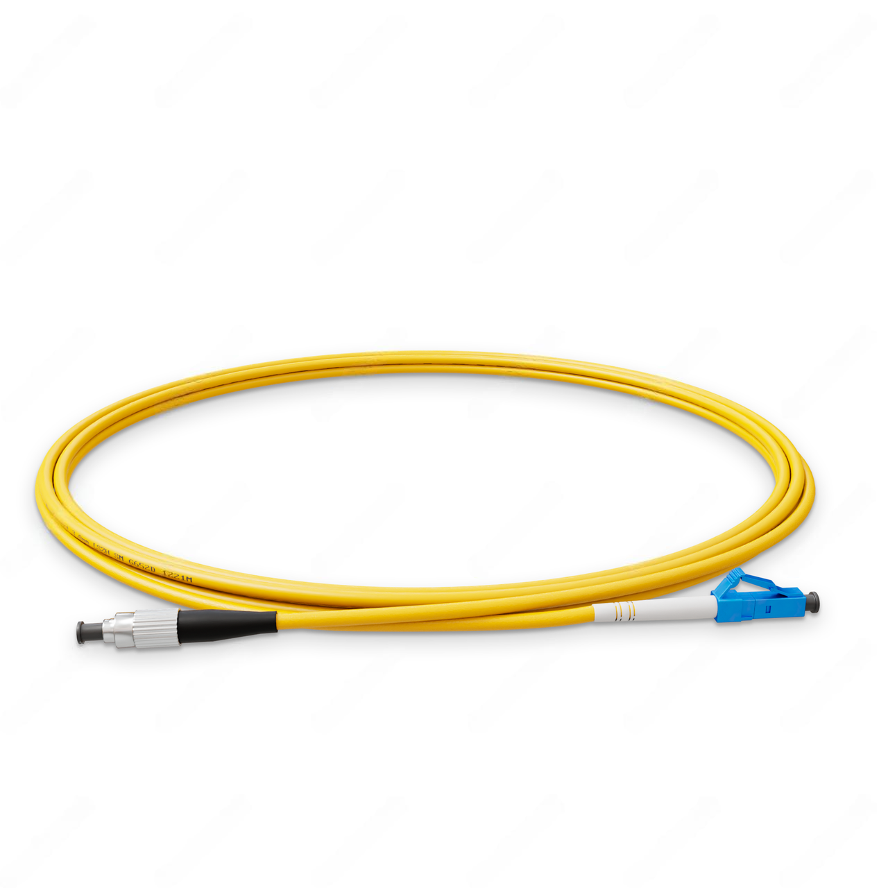 Патч-корд оптический Simplex FC/UPC-LC/UPC LSZH Singlemode G.652.D 3 мм 1 м Желтый (2563285628)