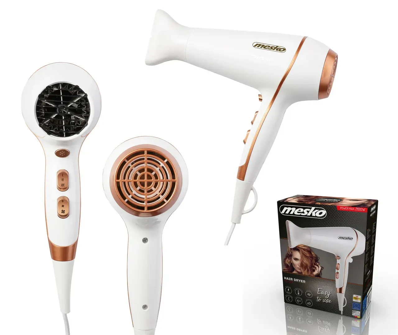 Фен Mesko MS 2250 2100 Вт (5902934831338) - фото 4 Фен Mesko MS 2250 2100 Вт (5902934831338) - фото 4