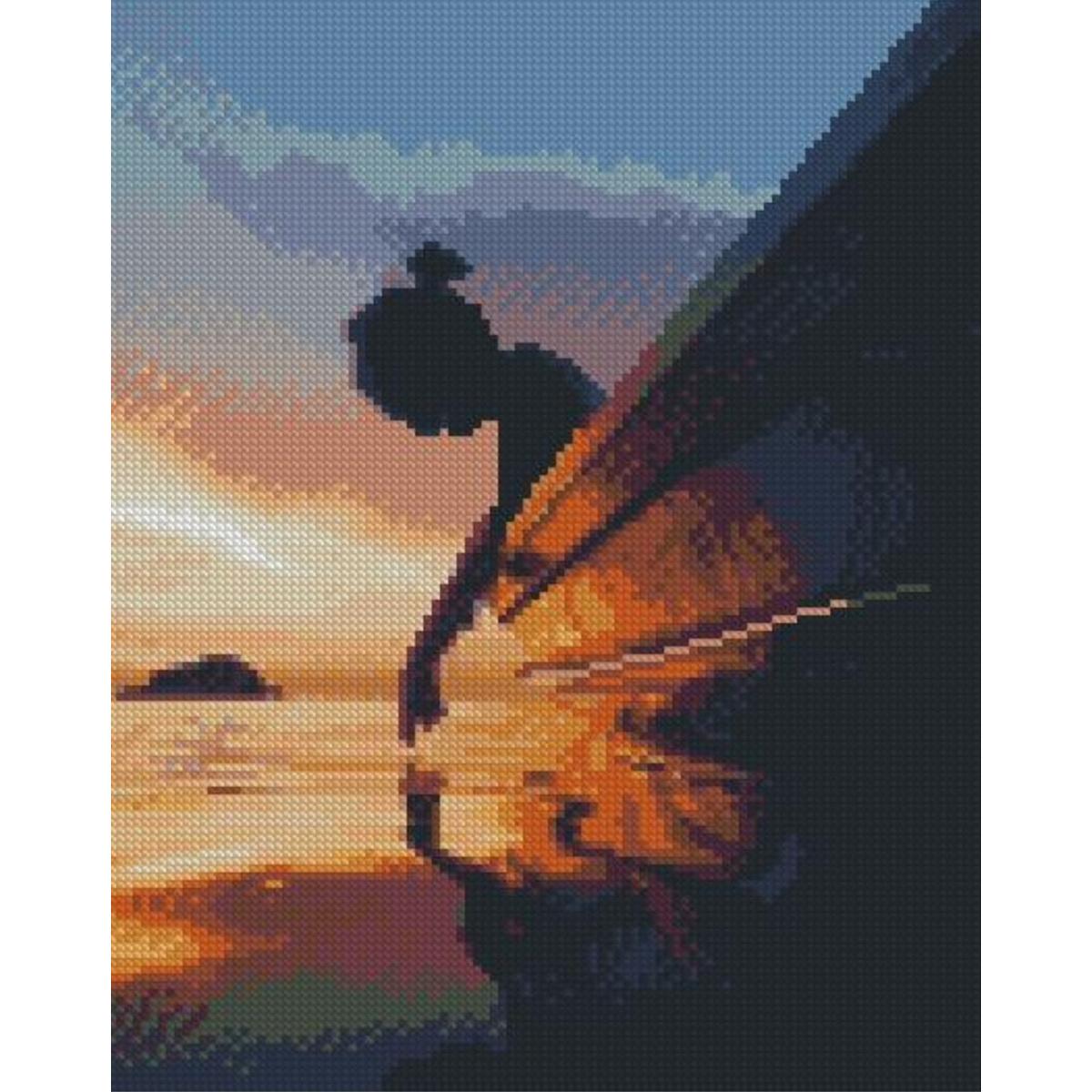 Алмазная мозаика Strateg Премиум Потрогать океан 30x40 см (HX457)