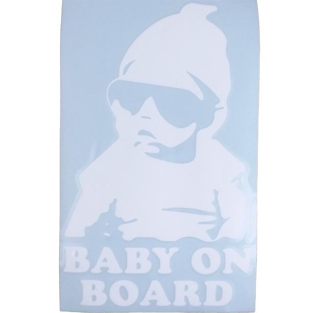 Наклейка предупредительная плотерная Белый Baby on board (529506)
