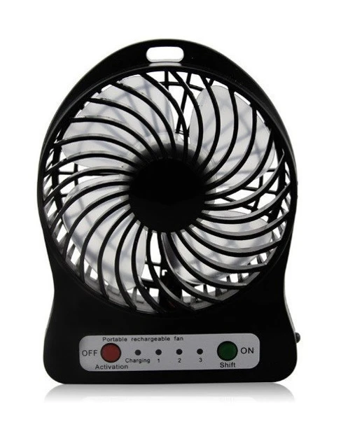 Вентилятор настільний Mini Fan XSFS-01 з акумулятором 18650 Чорний (4376) - фото 6 Вентилятор настільний Mini Fan XSFS-01 з акумулятором 18650 Чорний (4376) - фото 6
