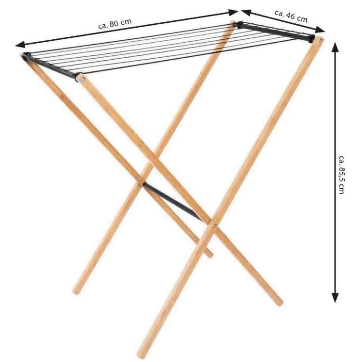 Сушилка для белья напольная Casa Si Bamboo Dryer S Braun (CS92303W06) - фото 5 Сушилка для белья напольная Casa Si Bamboo Dryer S Braun (CS92303W06) - фото 5