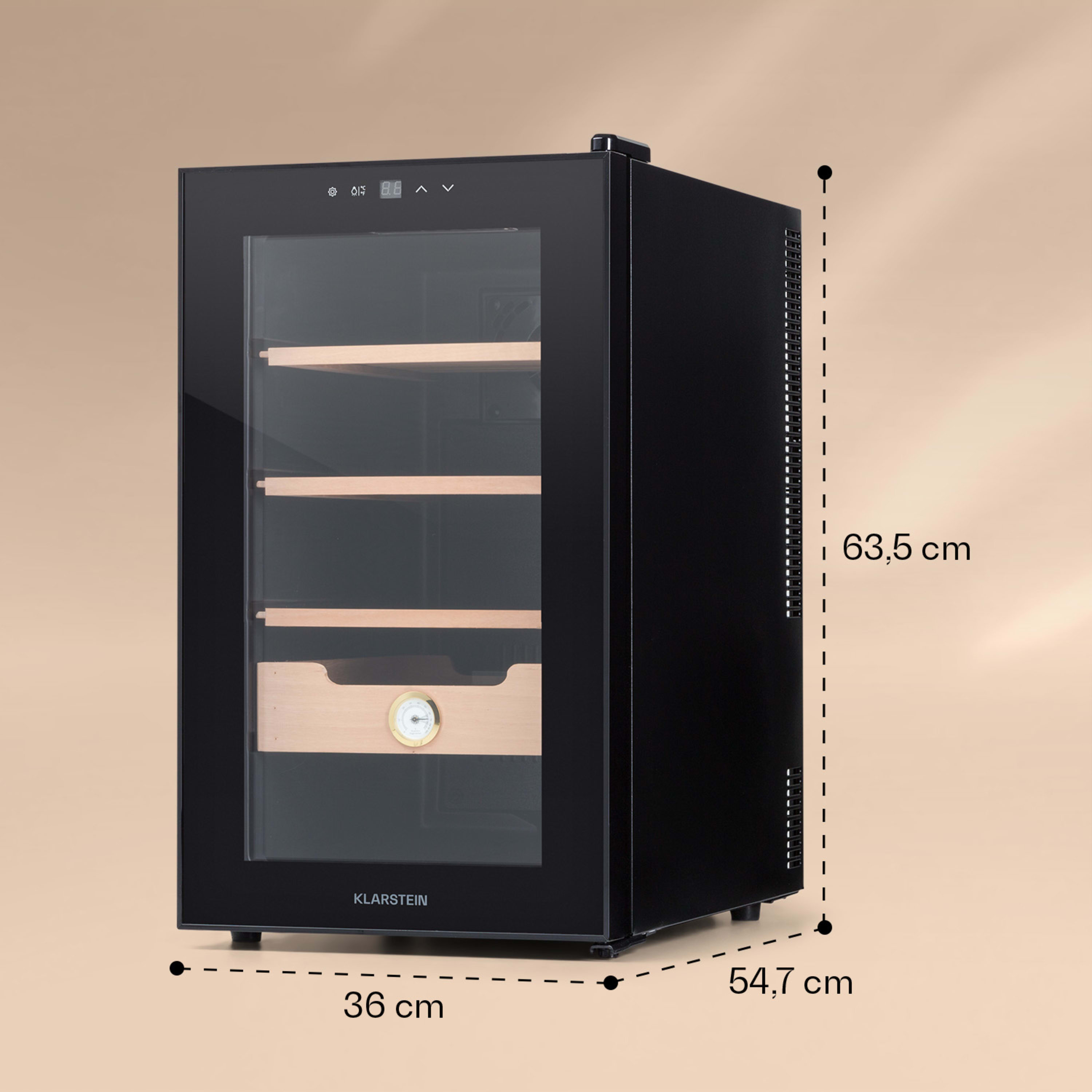 Хьюмидор для сигар Klarstein El Presidente 48 л (10036103) - фото 6