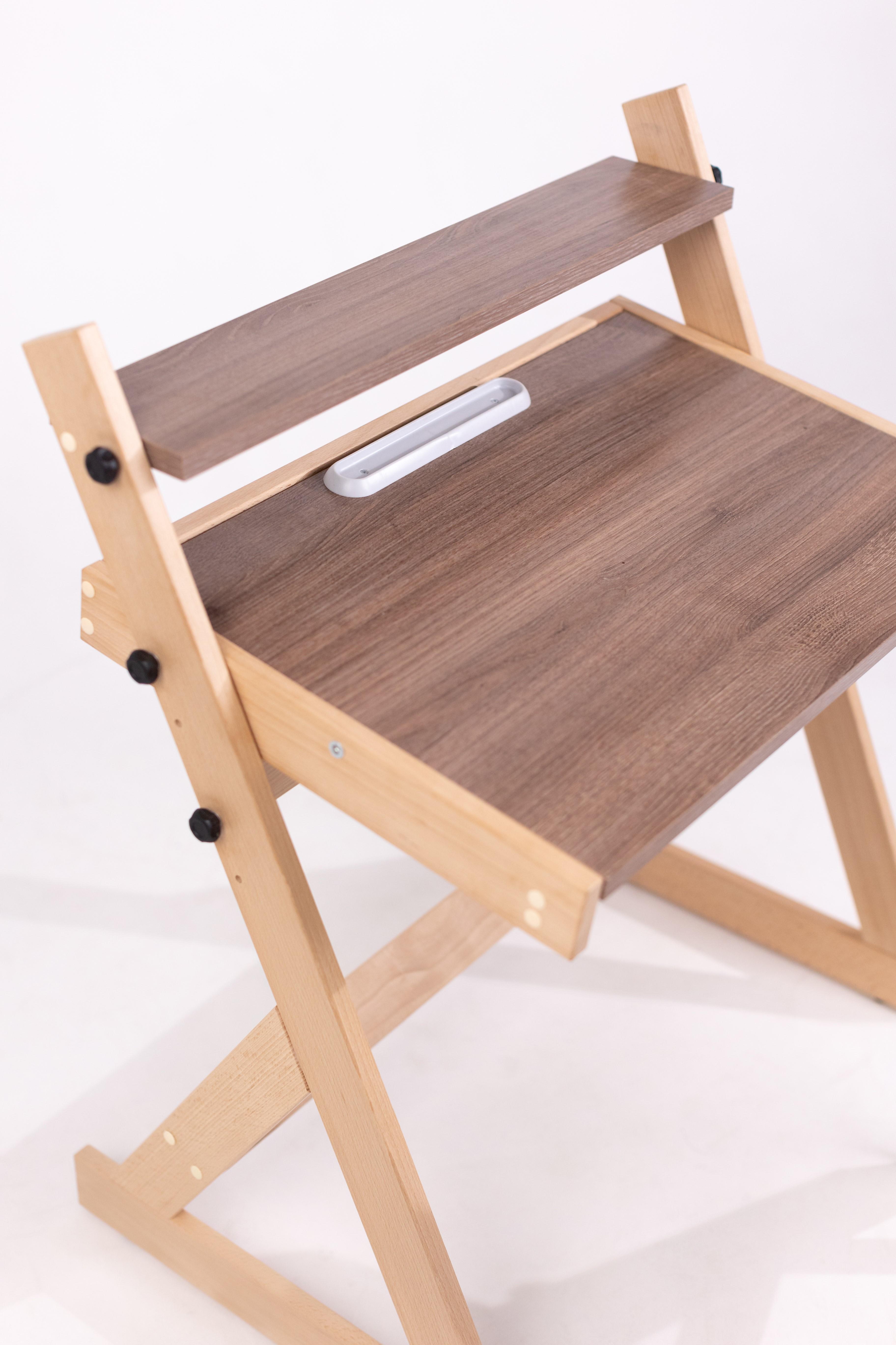 Парта-мольберт зі стільчиком з натурального дерева Бук (4350) - фото 5 Парта-мольберт зі стільчиком з натурального дерева Бук (4350) - фото 5