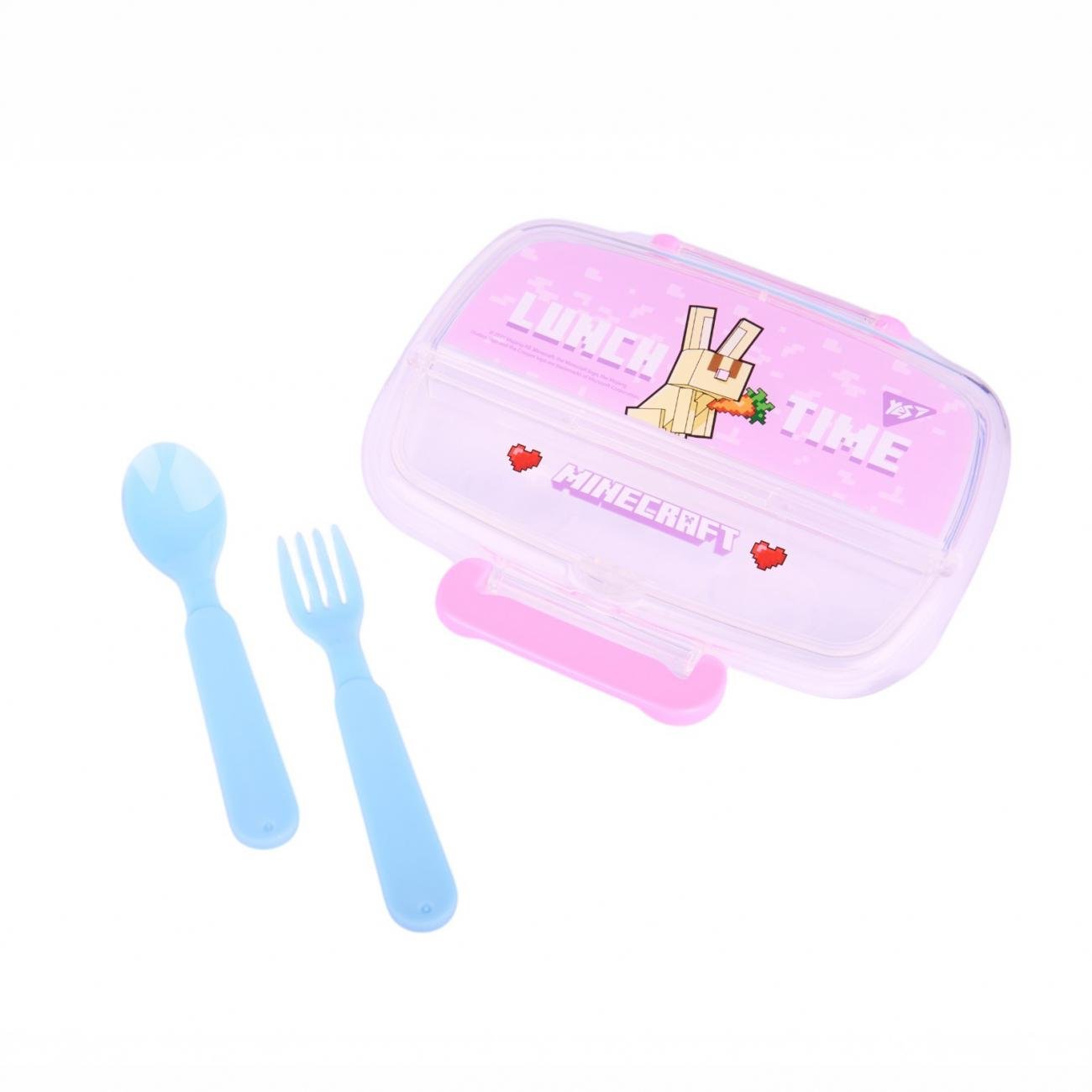 Контейнер Yes Minecraft.Spring 750 мл с приборами (708370) - фото 4