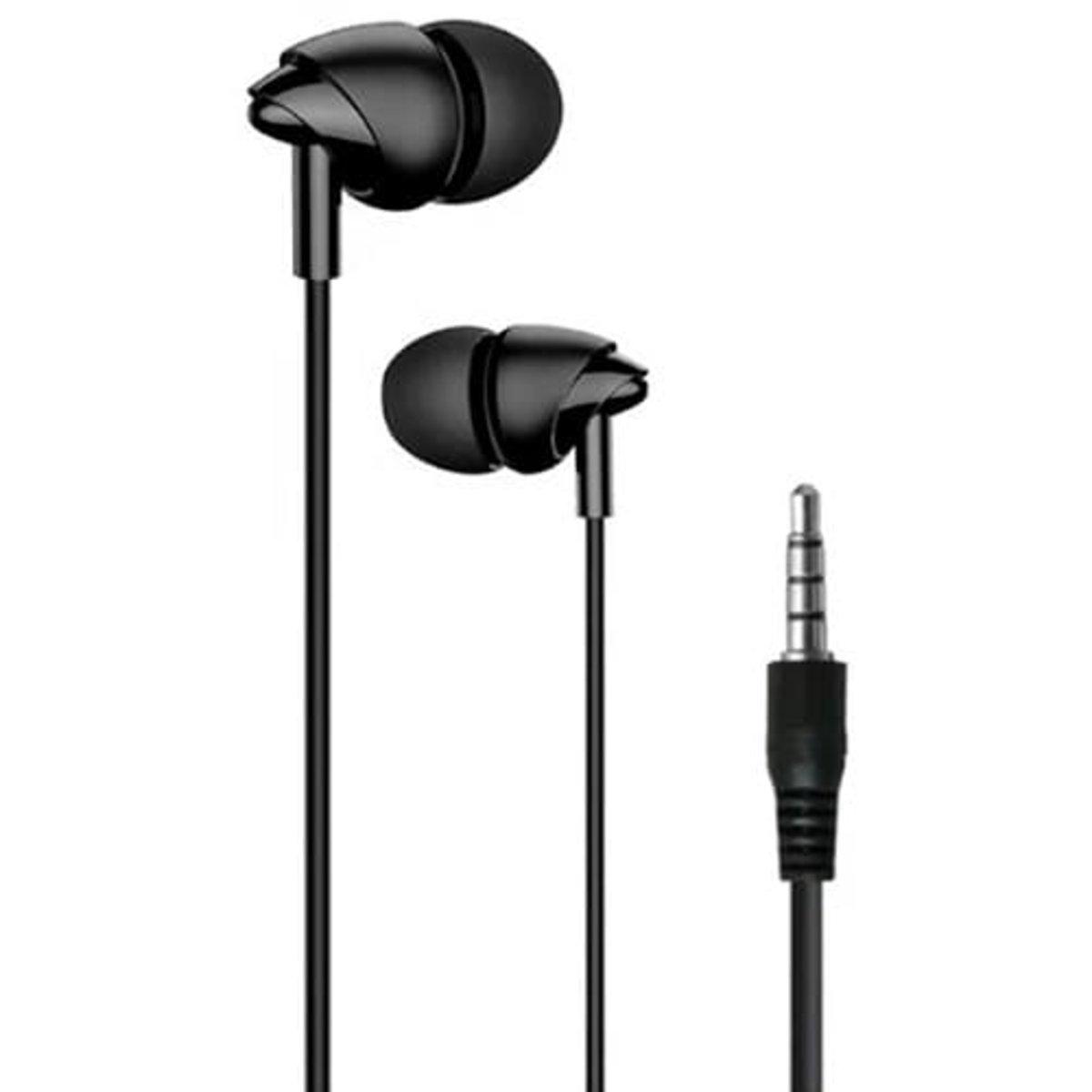 Навушники провідні Usams EP-39 In-ear Plastic Earphone 1,2 м Black (HSEP3901) - фото 2