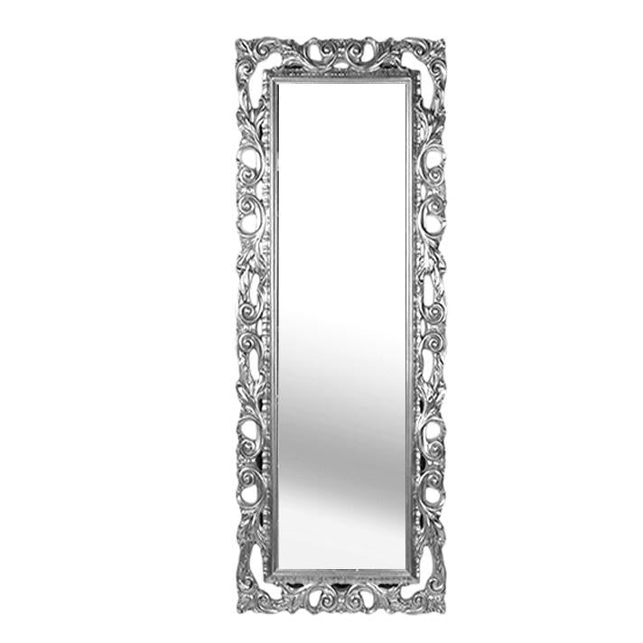 Дзеркало з рамою MiroMark Лара пластик Сріблястий (MR-80-SL) - фото 1 Дзеркало з рамою MiroMark Лара пластик Сріблястий (MR-80-SL) - фото 1