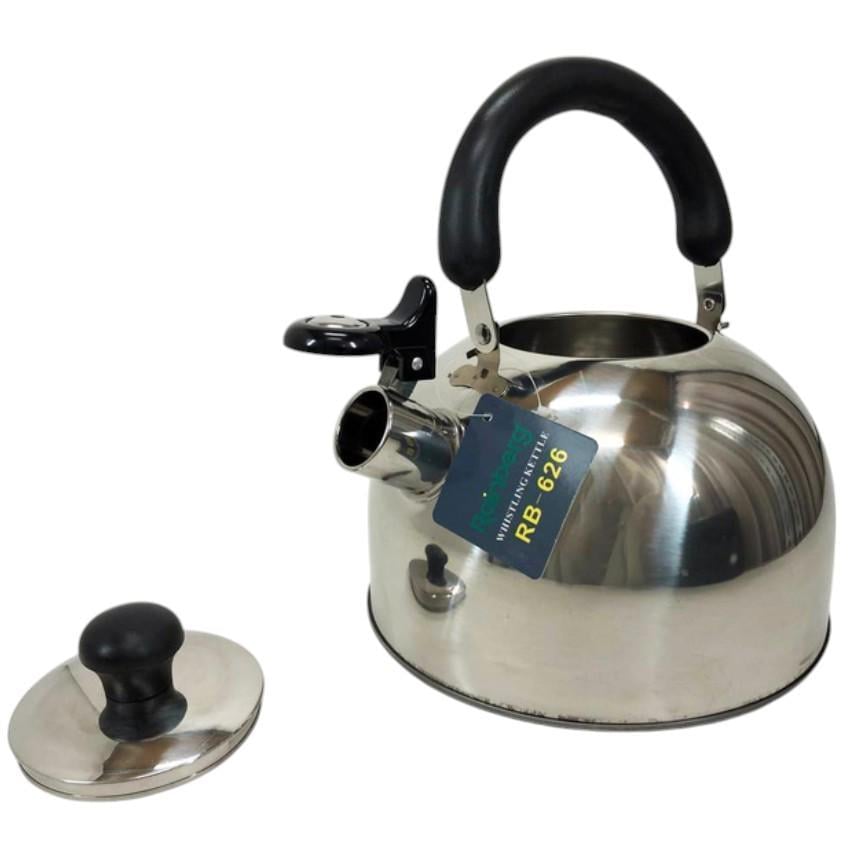 Чайник для электрических и газовых плит Rainberg RB-626 из нержавеющей стали с свистком 3 л (162) - фото 7