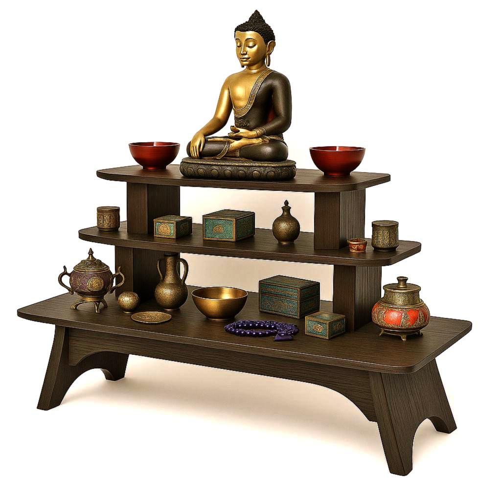 Алтарь для медитации из дерева Пиорис Мокко (ЛАТ-001510)