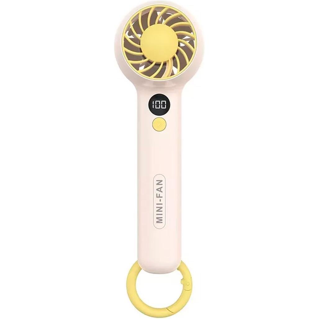 Вентилятор портативный DK F2302 White/Yellow