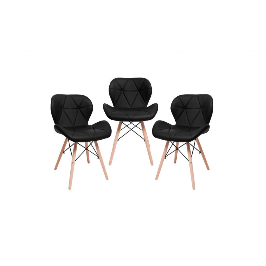 Кресло Bonro B-531 экокожа 3 шт. Черный (4240067312)