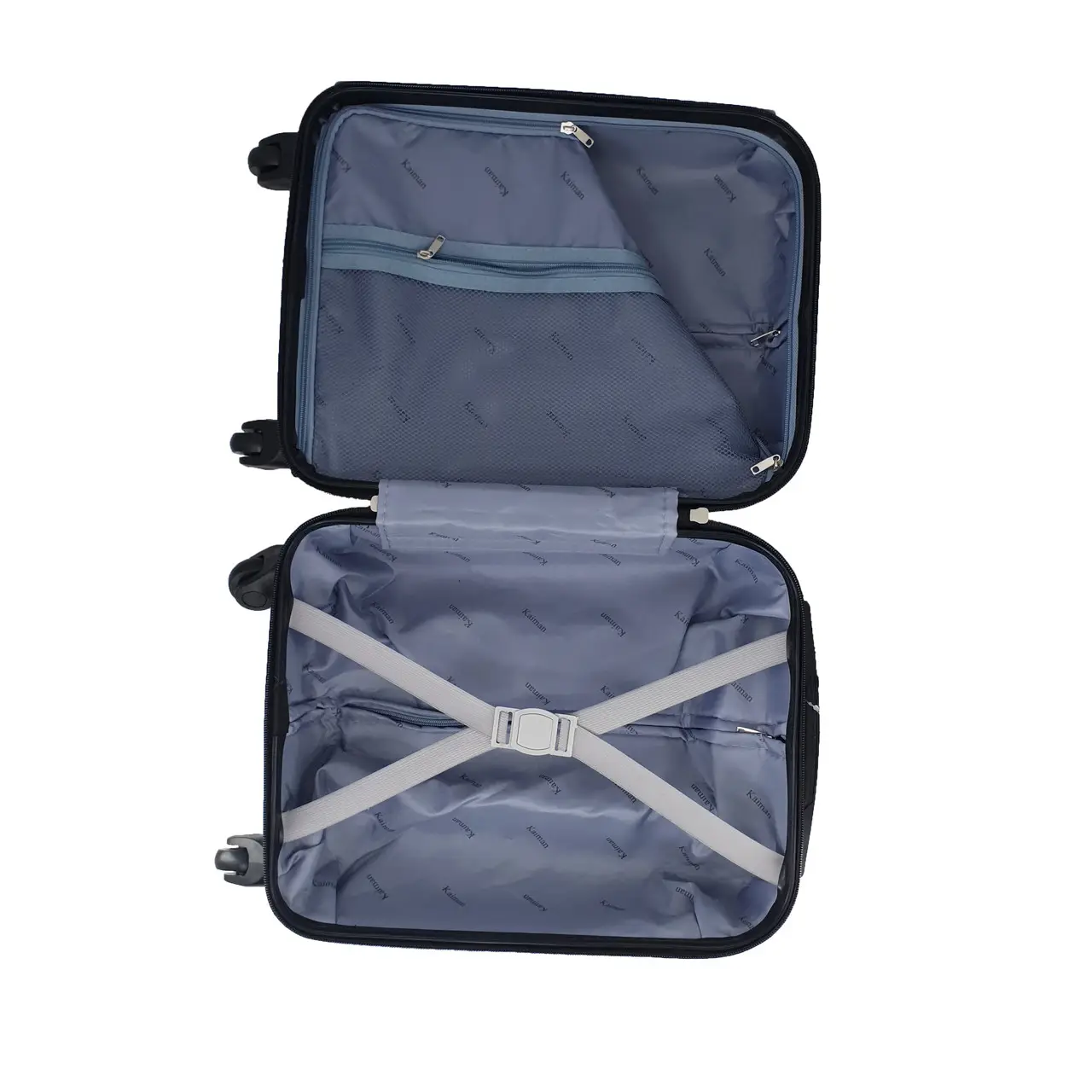 Валіза пластикова KAIMAN 13021 ручна поклажа 40x30x20 см Чорний - фото 4 Валіза пластикова KAIMAN 13021 ручна поклажа 40x30x20 см Чорний - фото 4