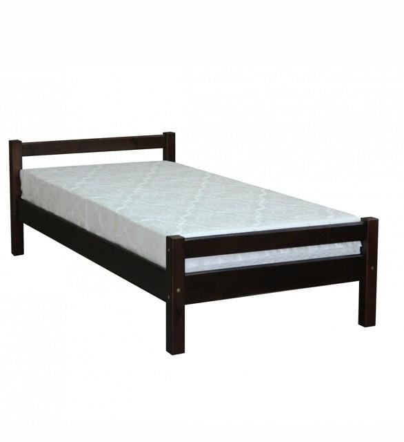 Кровать односпальная деревянная Скиф Л-120 80х200 см Орех (26528933)