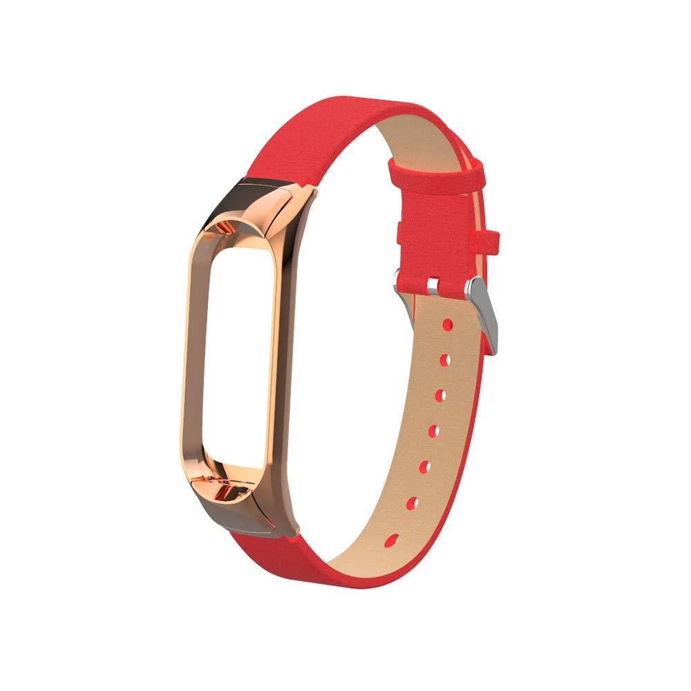 Ремешок для фитнес-браслета Steel-Leather design bracelet для Xiaomi Mi Band 3 Red (1479704337) Ремешок для фитнес-браслета Steel-Leather design bracelet для Xiaomi Mi Band 3 Red (1479704337)