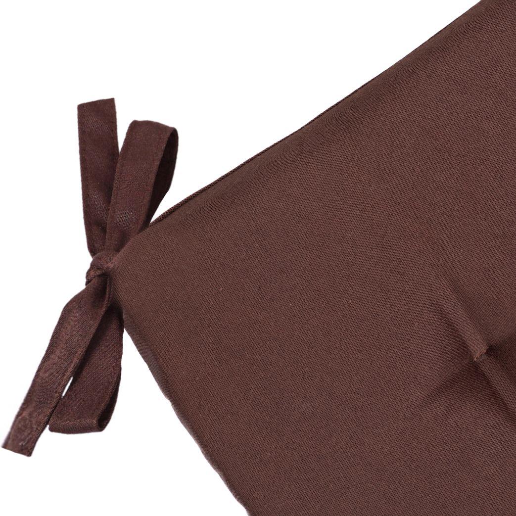 Подушка для стільця/крісла/табурету 35х35х3 см Коричневий (1798499346) - фото 2