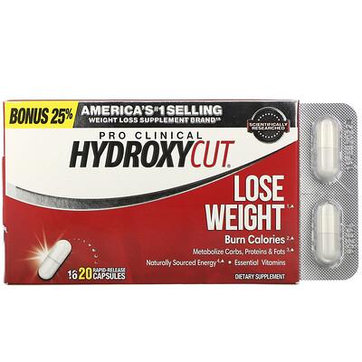 Жиросжигатель Pro Clinical Hydroxycut Lose Weight 20 Rapid-Release Capsules Жиросжигатель Pro Clinical Hydroxycut Lose Weight 20 Rapid-Release Capsules