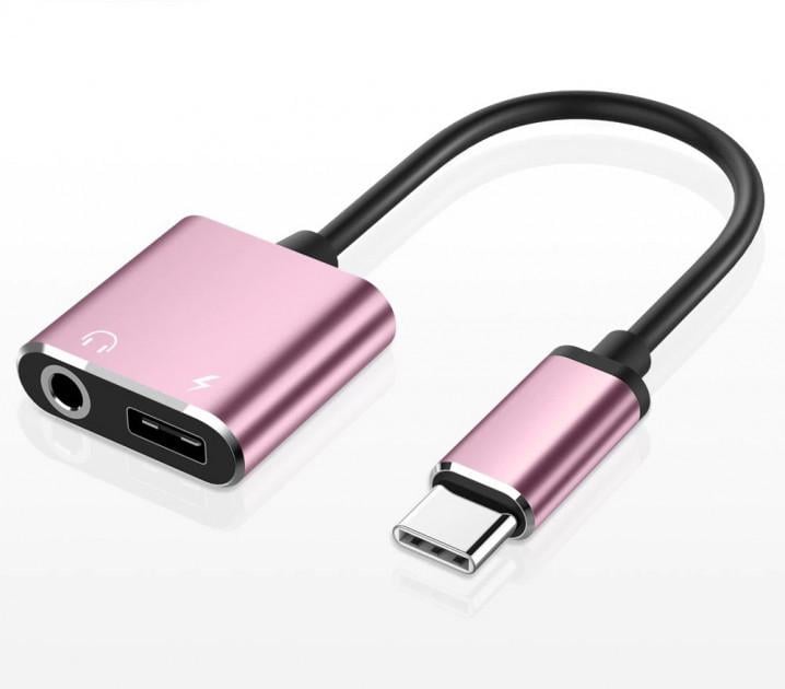 Адаптер Alitek USB type-C male - 3,5 мм + USB type-C female (1134294666)