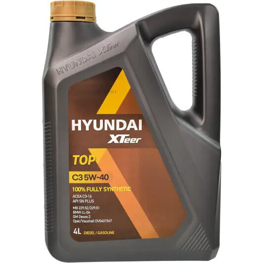 Моторное масло Hyundai XTeer TOP 5W-40 4 л (1041013)