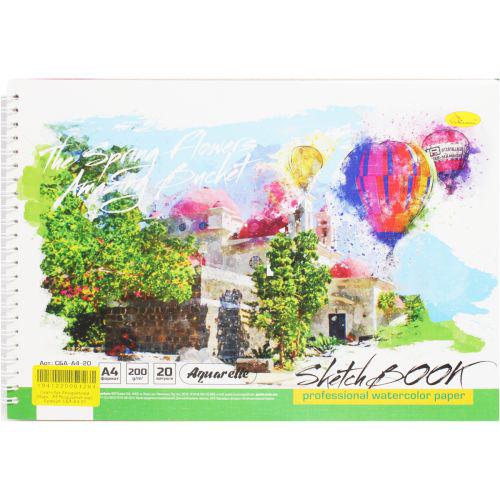 Скетчбук для акварели Воздушный шар А4 20 листов (194122) Скетчбук для акварели Воздушный шар А4 20 листов (194122)