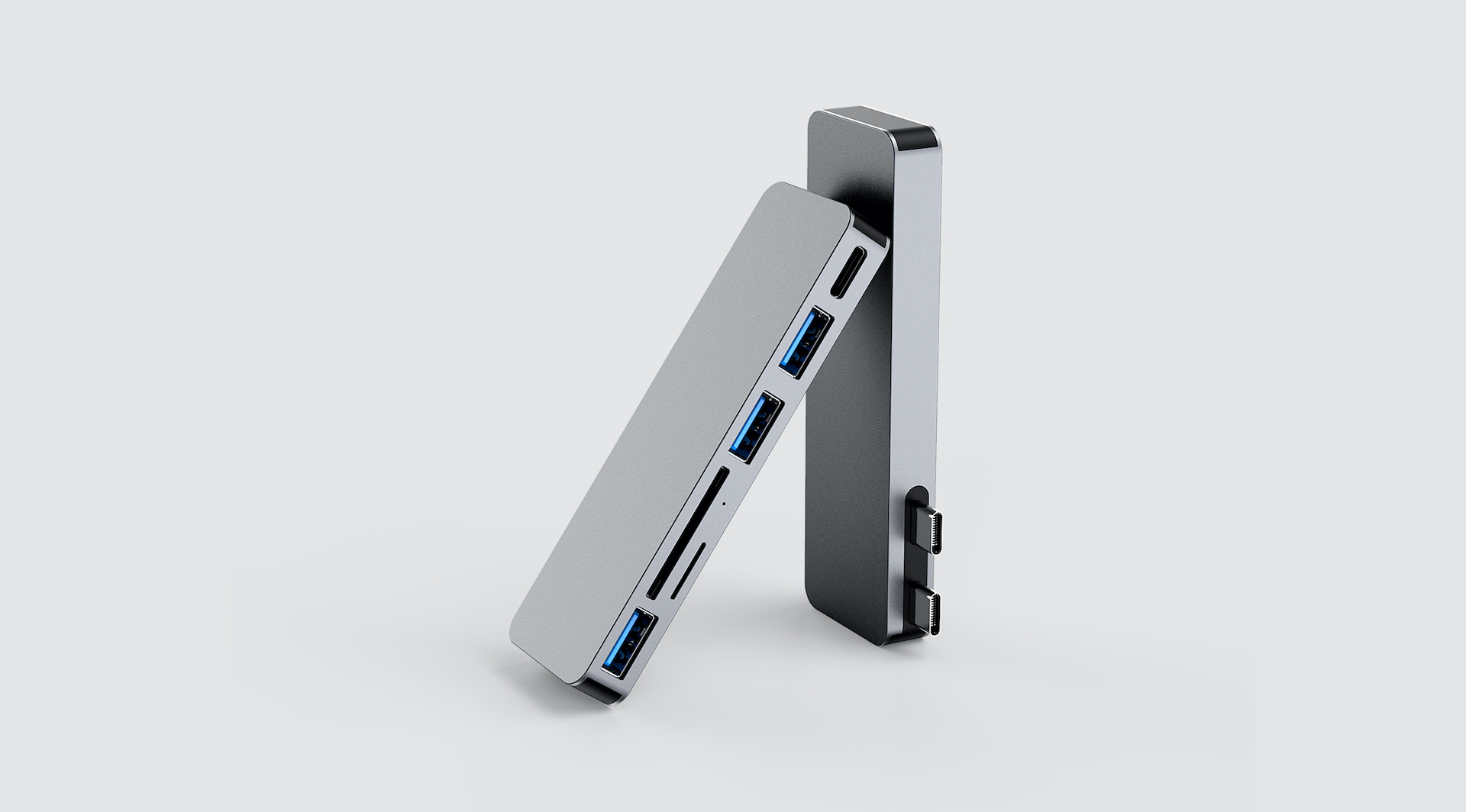 USB-хаб Qitech Aluminum Mini Type-C Space Gray (QT-Hub4) - фото 4 USB-хаб Qitech Aluminum Mini Type-C Space Gray (QT-Hub4) - фото 4