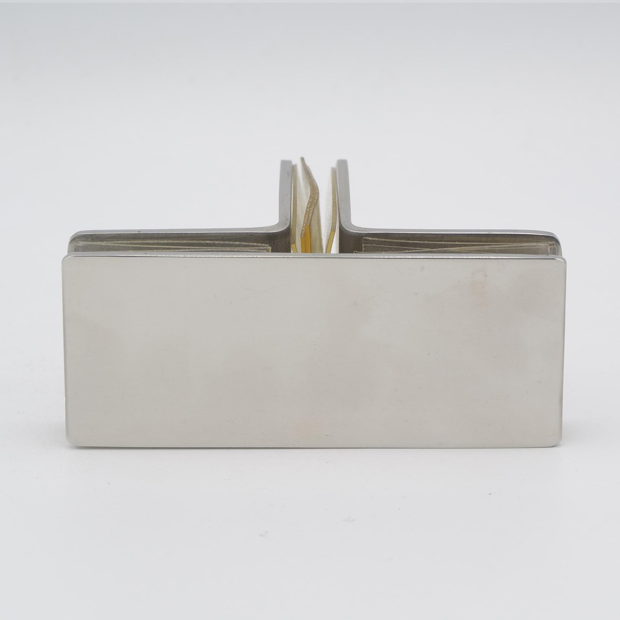 Стеклодержатель для 3-х стекол 90/90/90 градусов полированная нержавеющая сталь