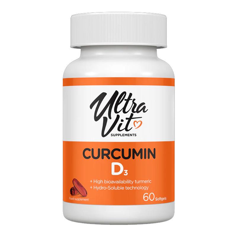 Экстракт корня куркумы VPLab Curcumin D3 60 капс. (22624-01)