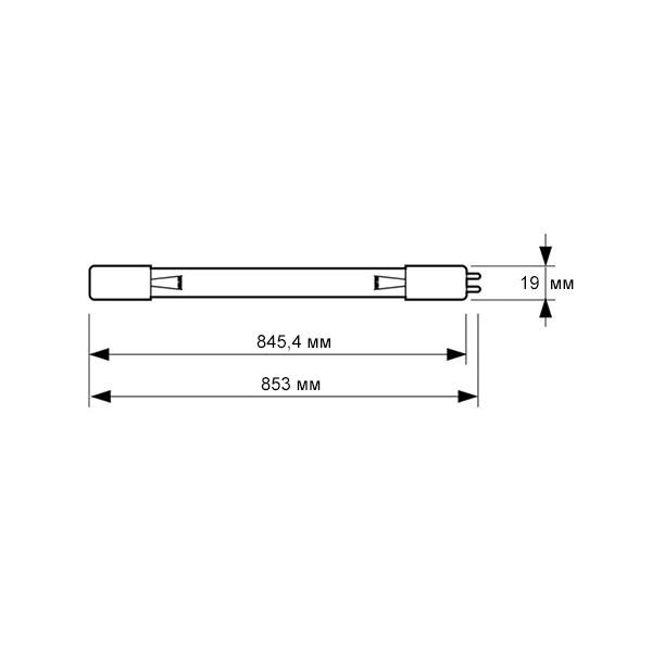 Лампа бактерицидна Osram HNS 36 W 4P-SE - фото 3