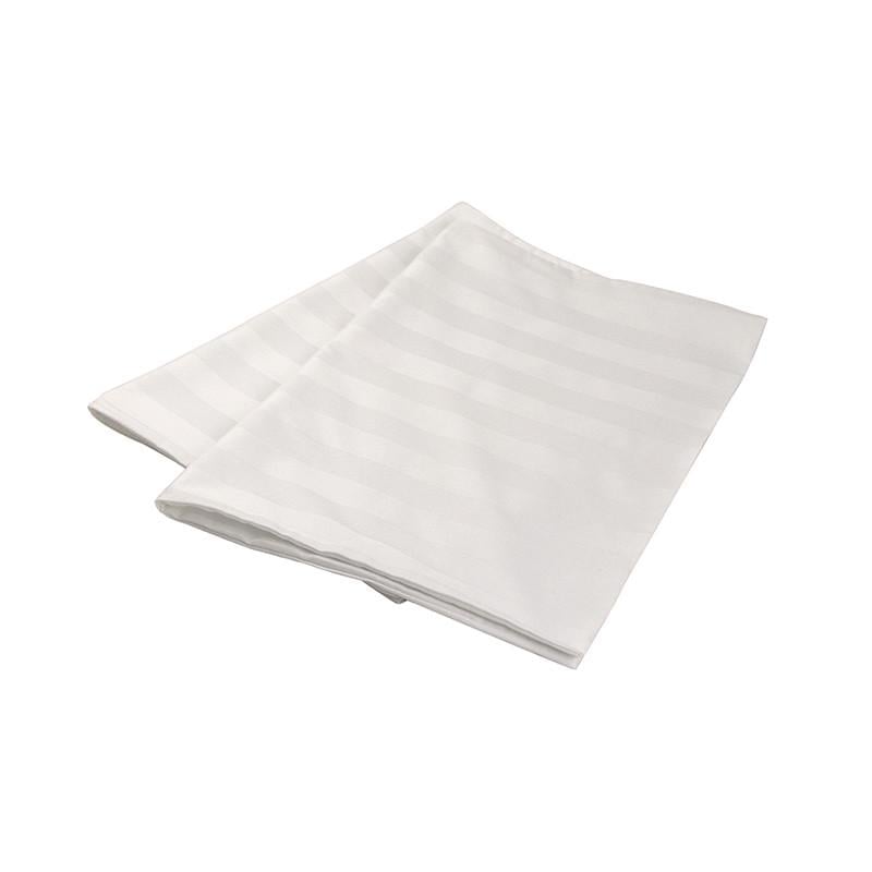 Наволочка Руно сатин-страйп 50х70 см 3x3 см 2 шт. Белый (26123)