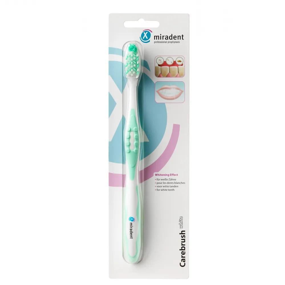 Зубная щетка Miradent Carebrush White отбеливающая Зеленый (894)