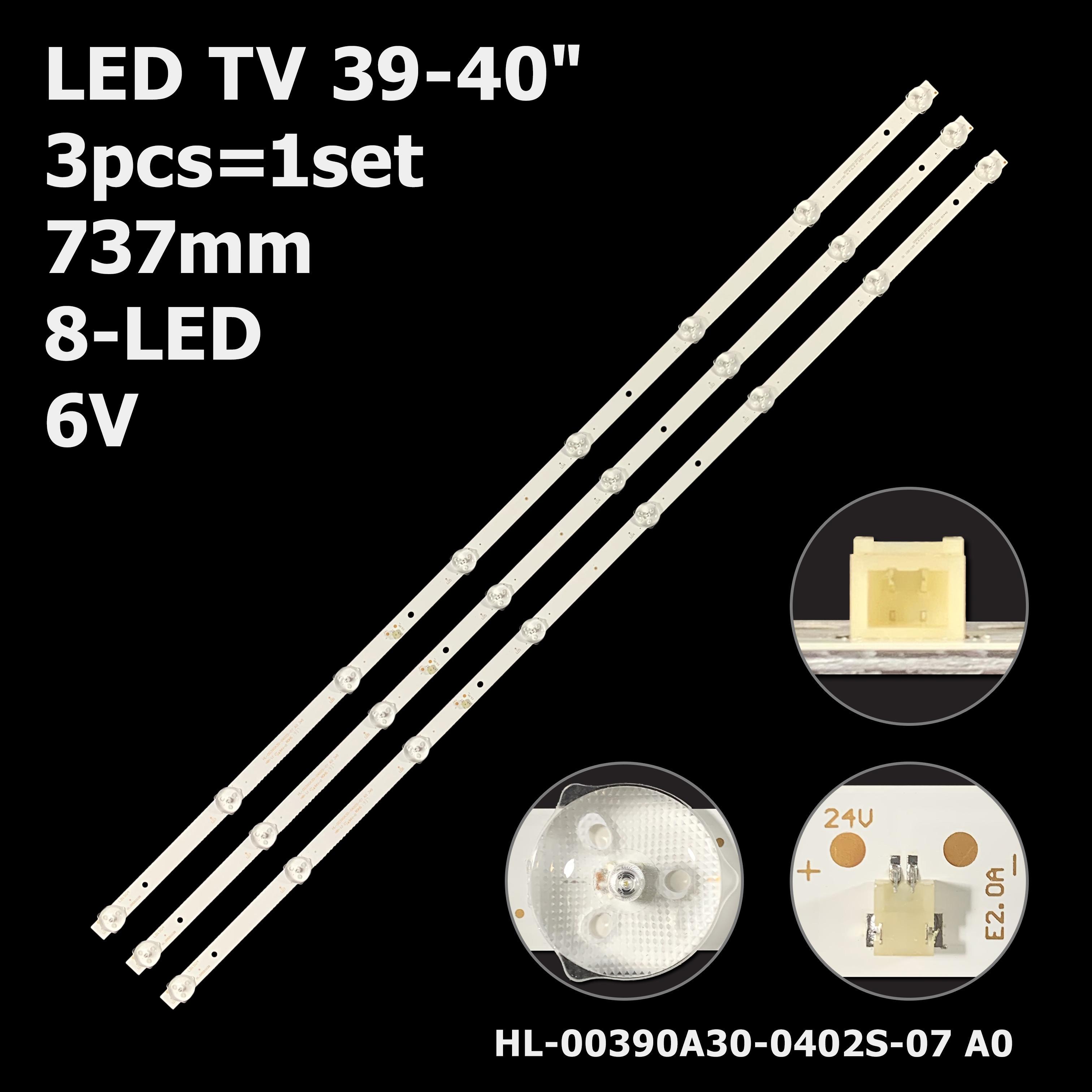 Комплект LED підсвітки для TV 39-40" HL-00390A30-0402S-07 A0 (ART-12499) - фото 4