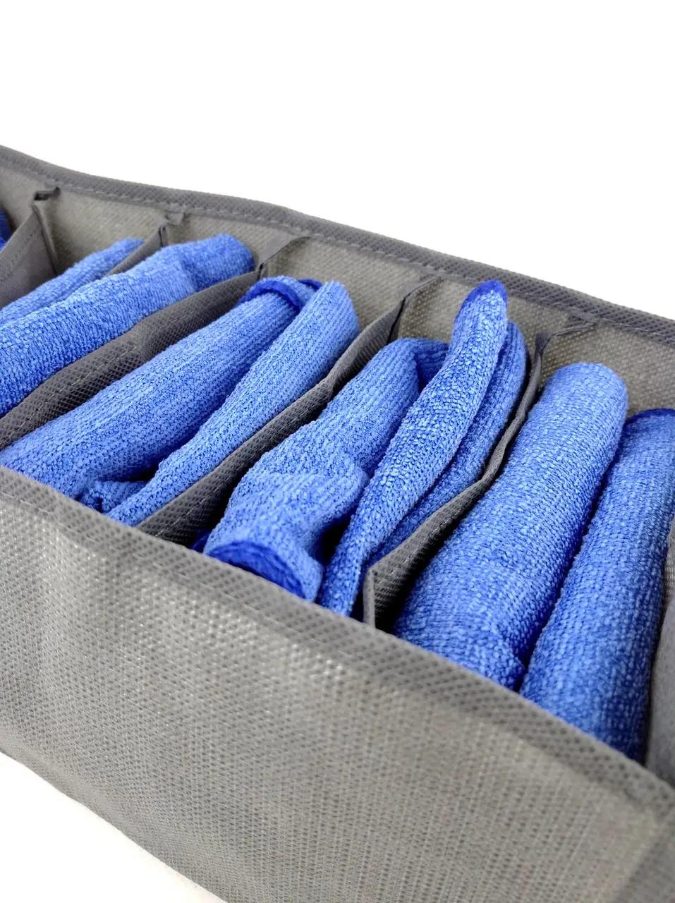 Органайзер для белья в шкаф 7 ячеек 35х17х12 см (ОДШ-430-11) - фото 3 Органайзер для белья в шкаф 7 ячеек 35х17х12 см (ОДШ-430-11) - фото 3