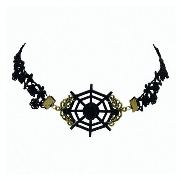 Декор на Хэллоуин Seta Ожерелье Паутина (16-404)