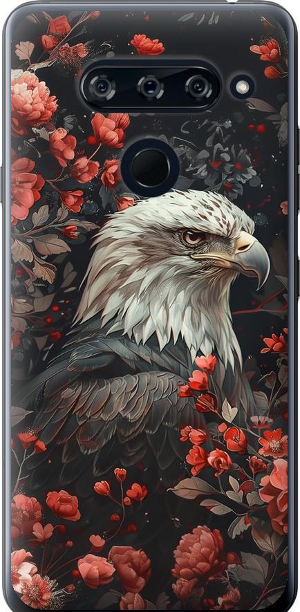 Чехол на LG V40 ThinQ Цветочный страж (6102u-1577-42517)