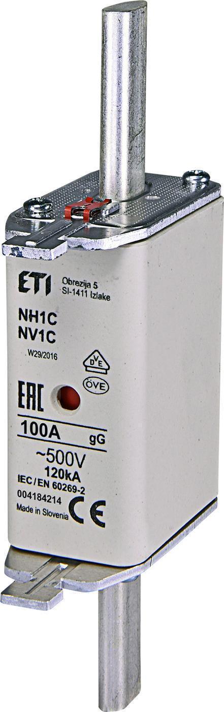 Предохранитель ETI NH-1C/gG 100A 500V KOMBI (4184214)