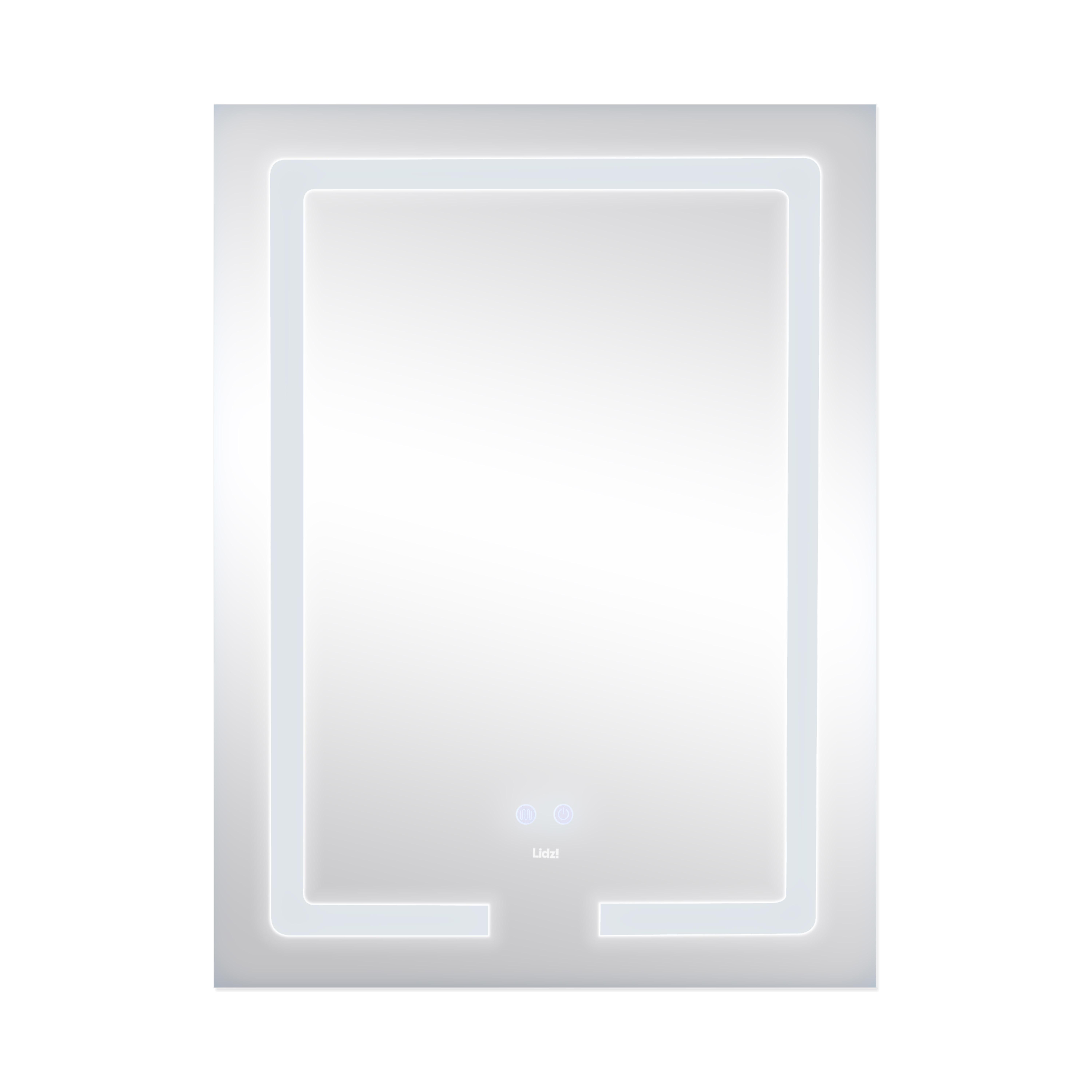 Дзеркало Lidz Kubis з LED-підсвічуванням Touch з антизапотіванням/димером/регулюванням яскравості 600х800 мм (LD78LF9376080) - фото 4