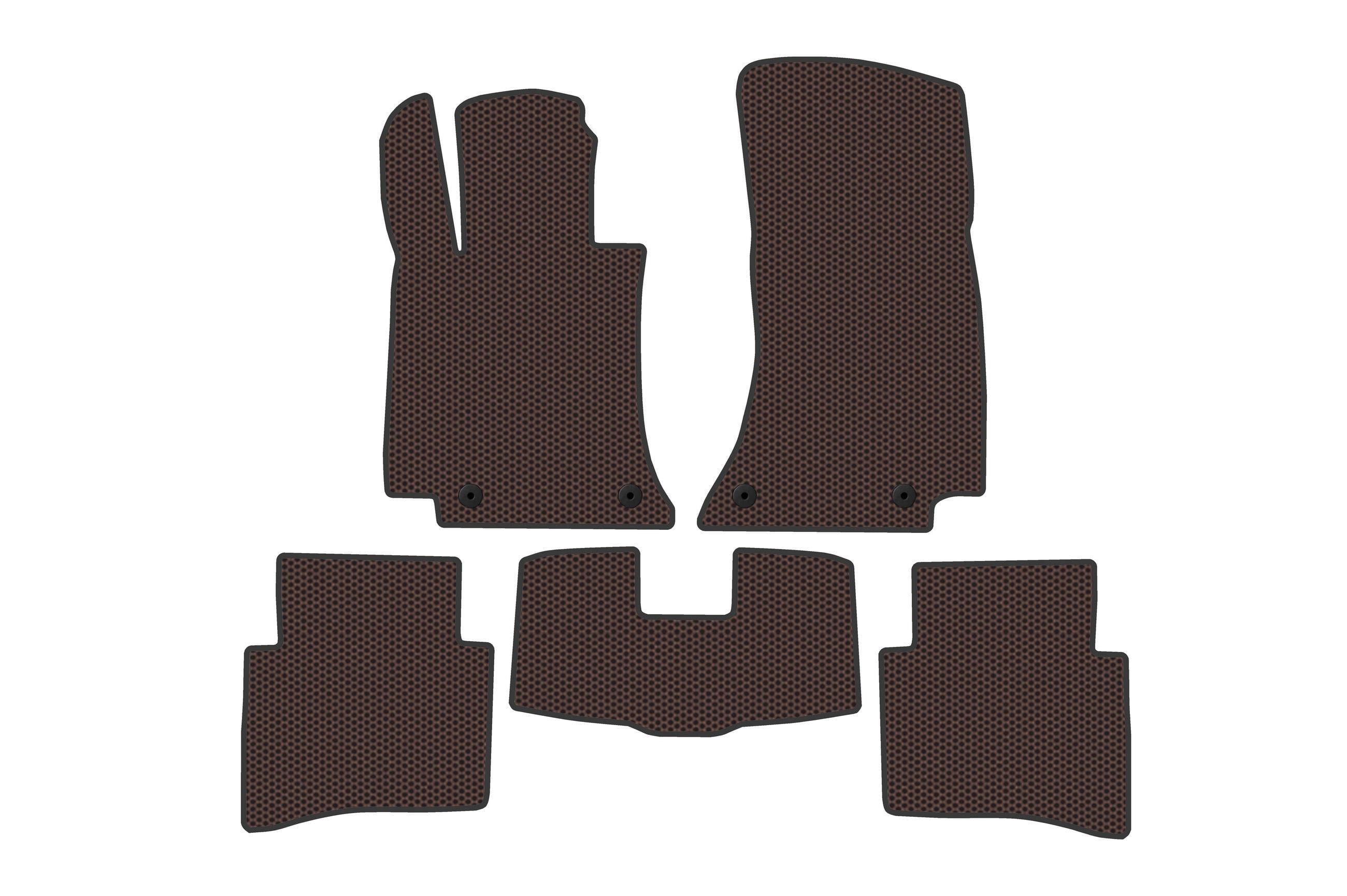 Коврики резиновые Digital Designs Carsuit SD для Mercedes E-сlass W214 2023- г. Коричневый (185367)