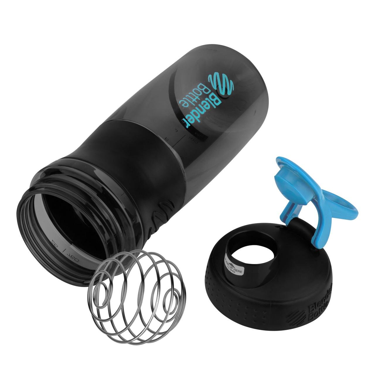 Шейкер спортивний Blender Bottle SportMixer 28 oz 820 мл Black/Teal - фото 5