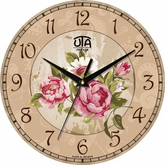 Часы настенные UTA Vintage Эмели 33х33 см (117818)