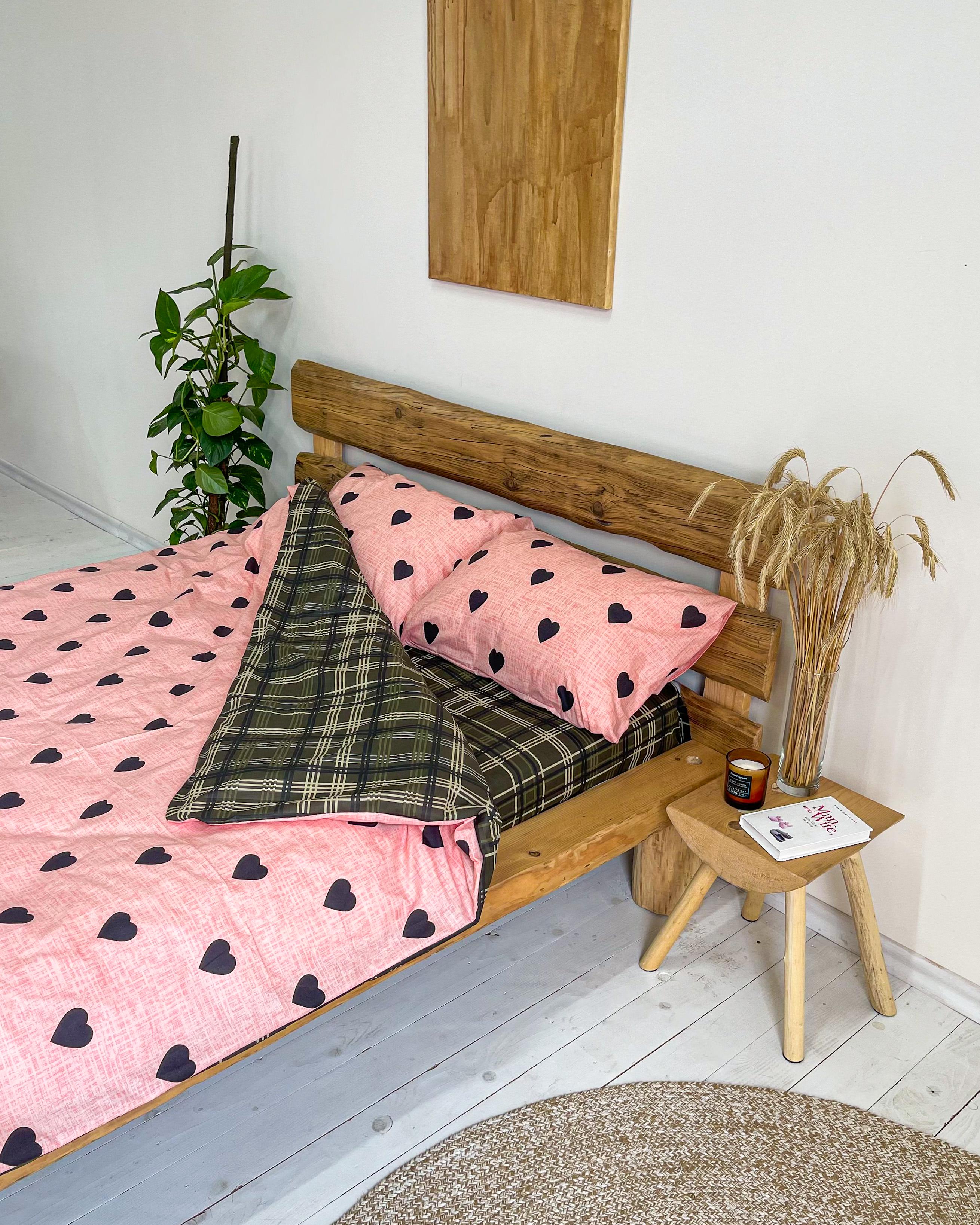 Комплект постельного белья полуторный бязь IDEAL Сердце (7909617)