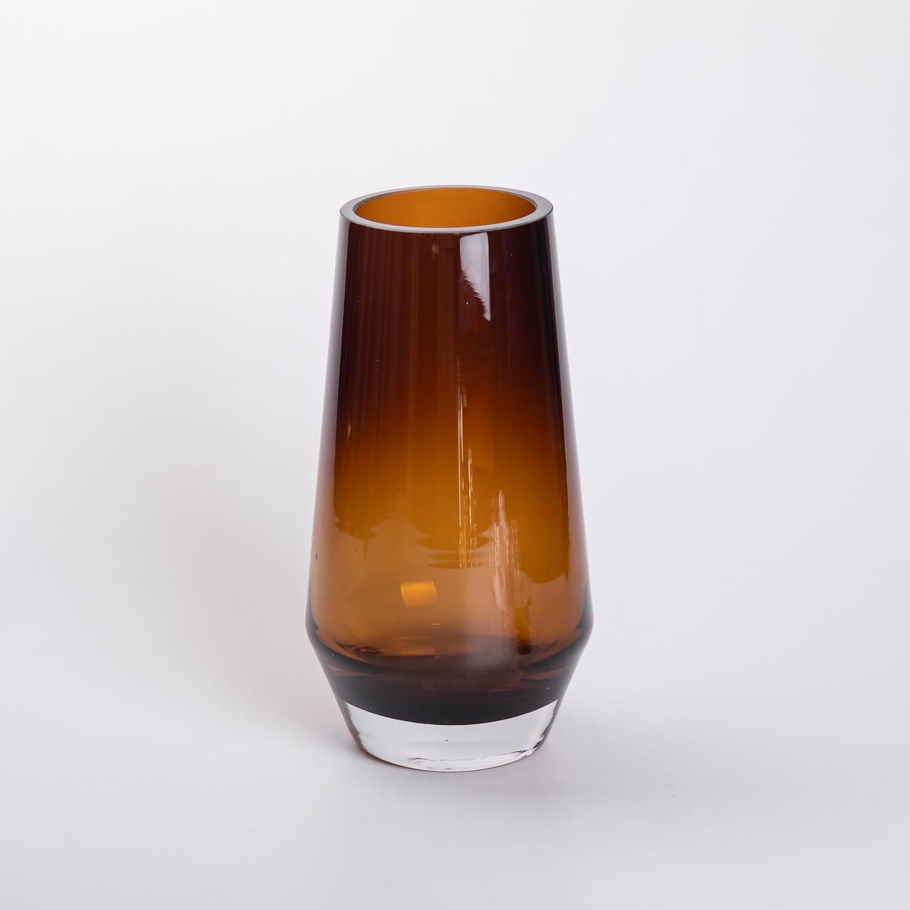 Ваза для цветов стеклянная Botanica 26 см Коричневый (27968244)