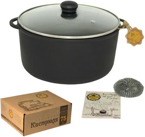 Кастрюля чугунная Maysternya со стеклянной крышкой 6 л - фото 2 Кастрюля чугунная Maysternya со стеклянной крышкой 6 л - фото 2