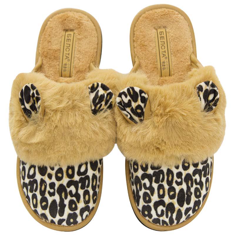 Тапочки женские Белста овчина ушки р. 39 Бежевый (4100406_39)