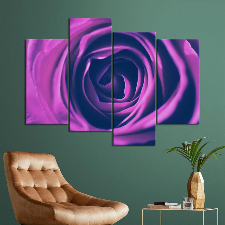 Картина цветы и растения Нежная фиолетовая роза 149x106 см (A988-4)