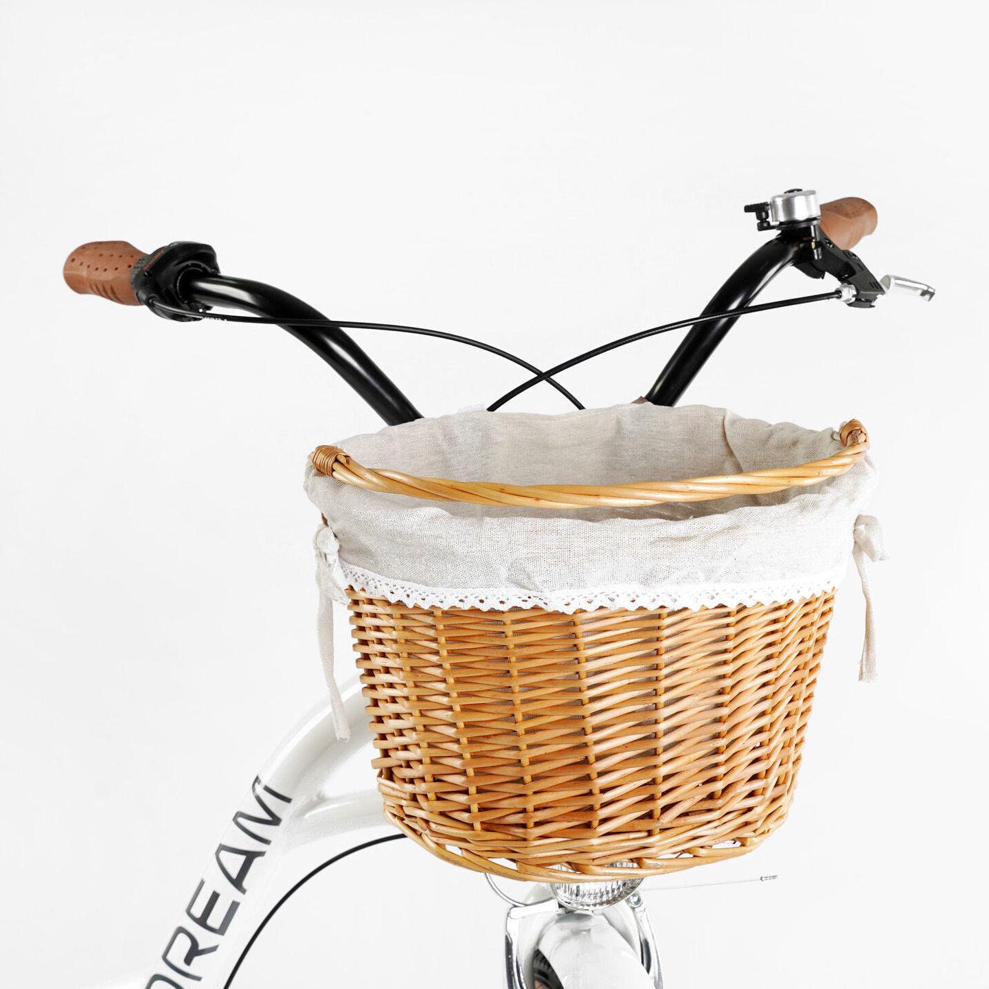 Велосипед городской алюминиевый CORSO Dream 28 дюймов с корзиной и багажником, рама 18" Белый - фото 5 Велосипед городской алюминиевый CORSO Dream 28 дюймов с корзиной и багажником, рама 18" Белый - фото 5